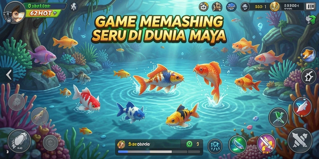 Screenshot gameplay menampilkan aksi menangkap ikan di <strong>62HOT</strong>.