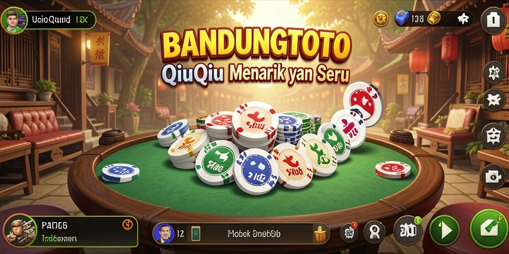 Screenshot dari gameplay QiuQiu yang mendebarkan di BANDUNGTOTO.