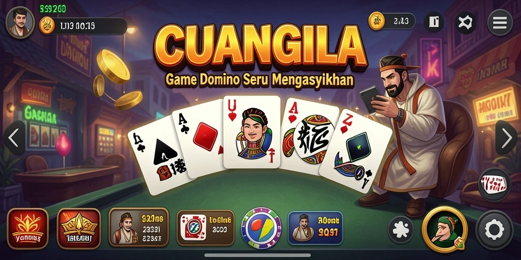 Tangkap momen seru bermain domino di CUANGILA.