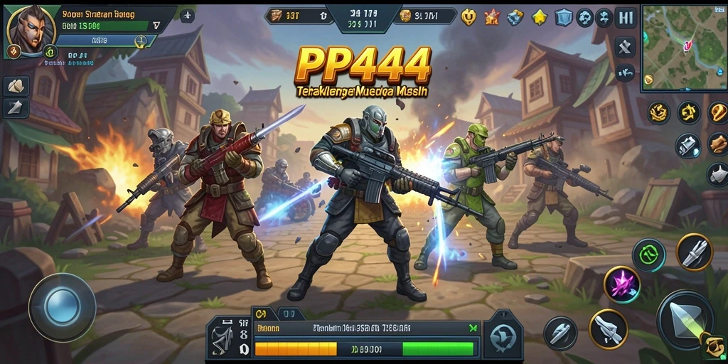 Tampilan gameplay PP444 yang menarik saat merencanakan strategi kemenangan.
