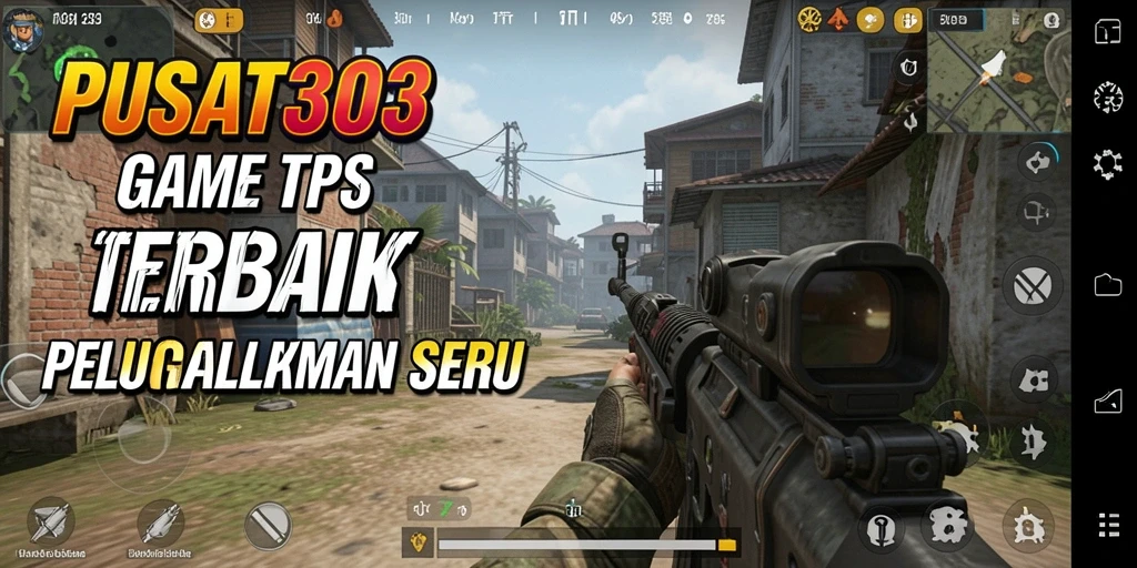 Tangkapan layar menunjukkan pertempuran seru dalam game TPS.