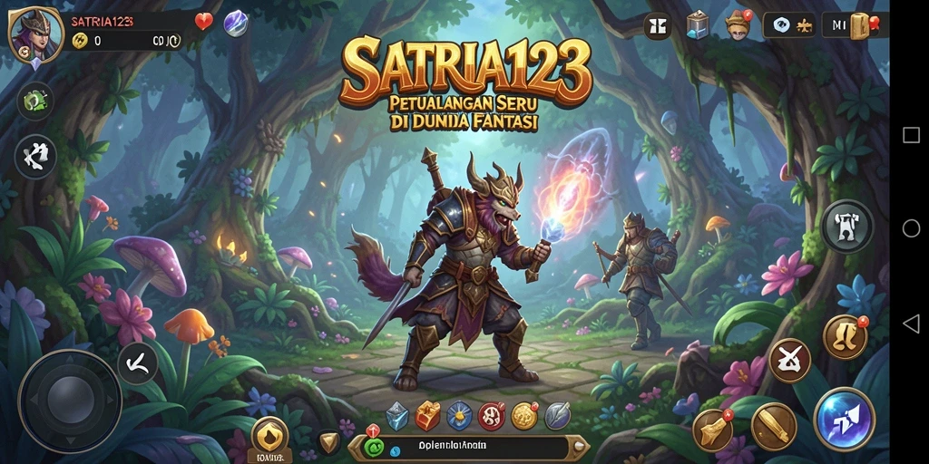 Screenshot utama SATRIA123 menunjukkan aksi seru dalam petualangan fantastis.