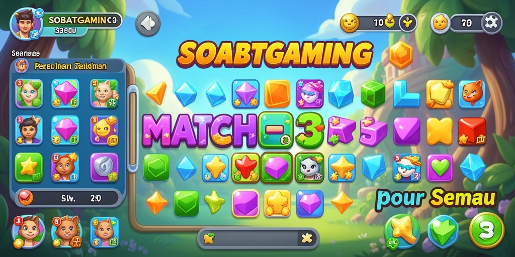 Tampilan gameplay seru dan penuh warna dari SOBATGAMING.