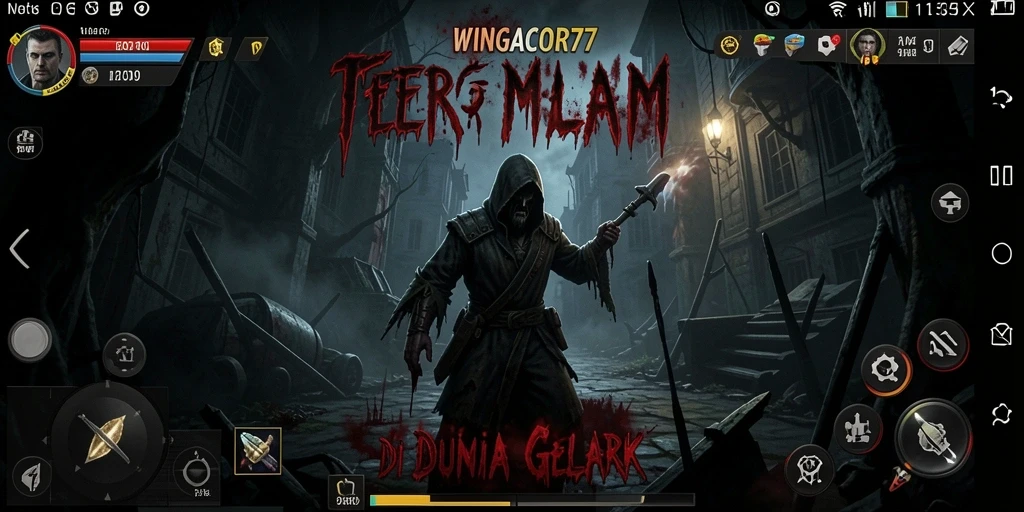 Screenshot gameplay menampilkan suasana mencekam dalam WINGACOR77.